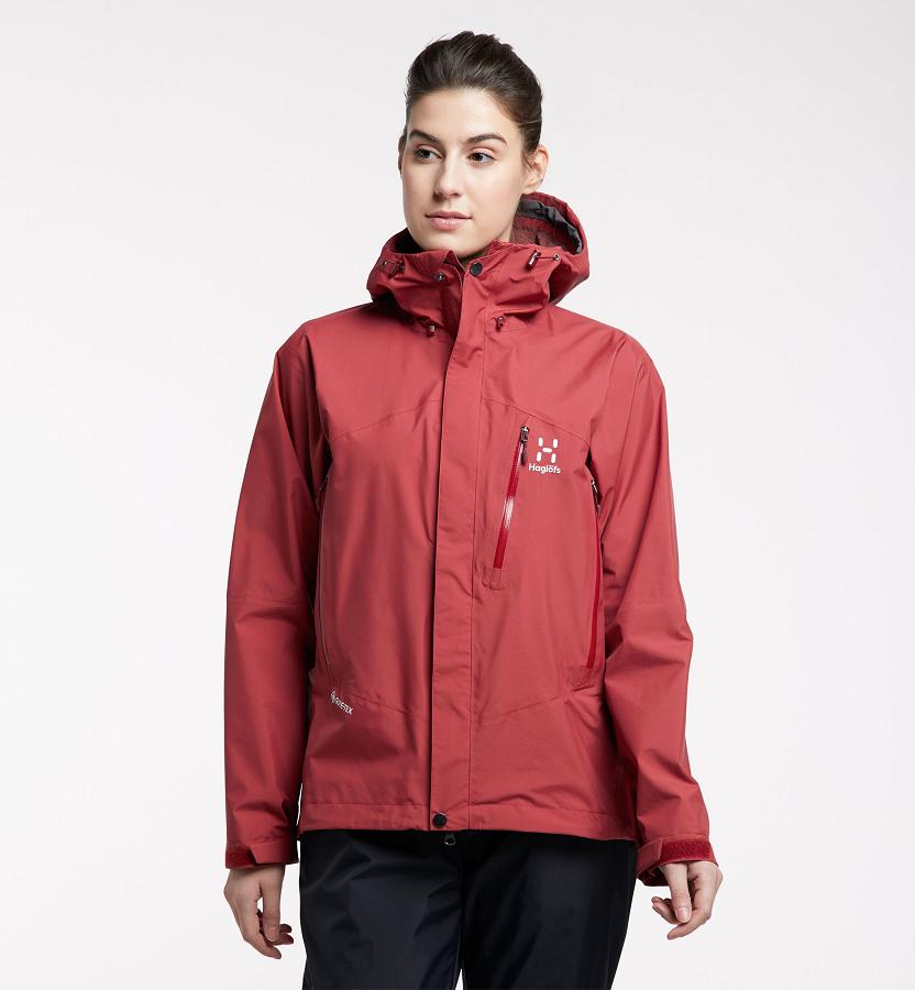 Haglöfs Astral GTX Ski Jacket Red For Womens YCFDQ8793 Australia